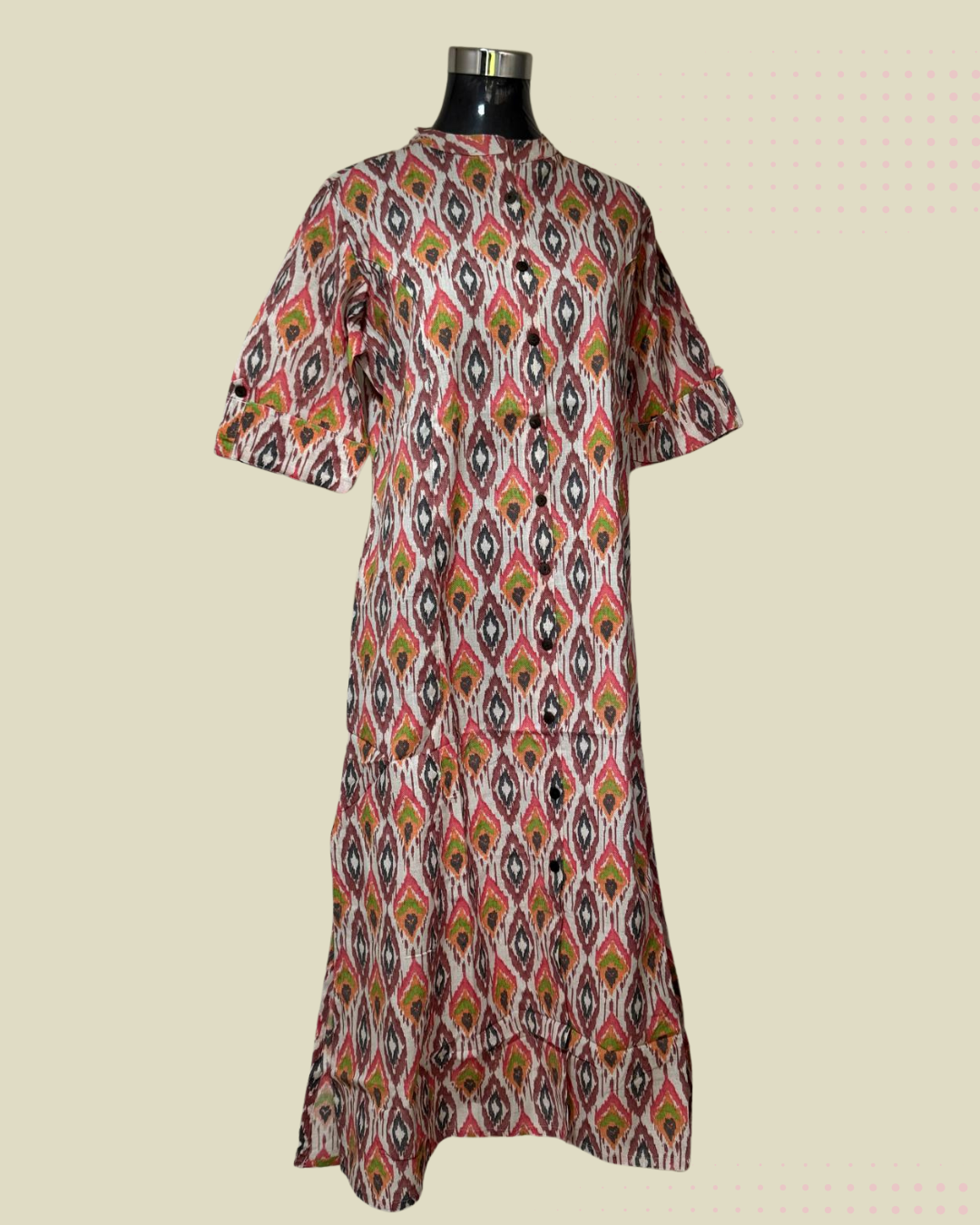 Printed White Kurti