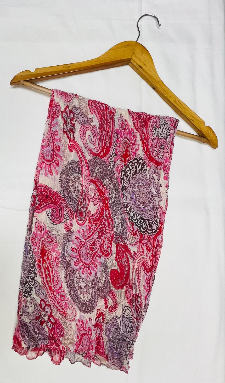 Patterned Pink Stole
