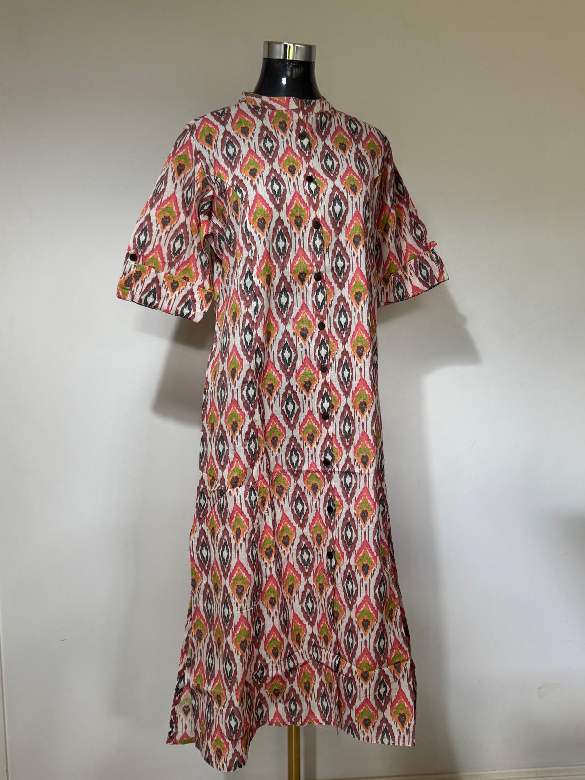 Printed White Kurti