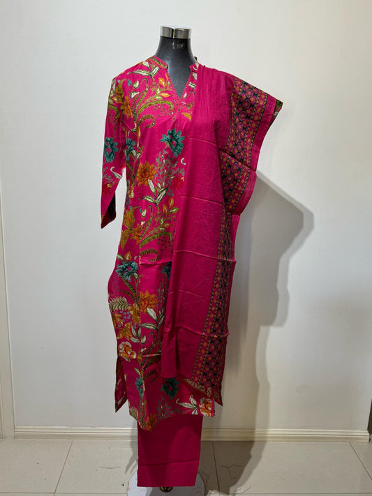 Pink Bold Printed Suit Set
